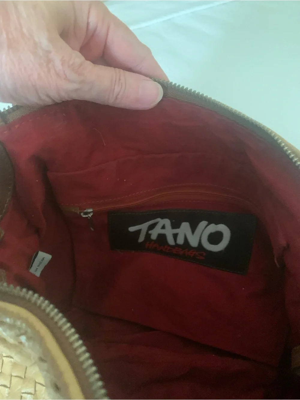Tano Hobo Bag Woven Leather